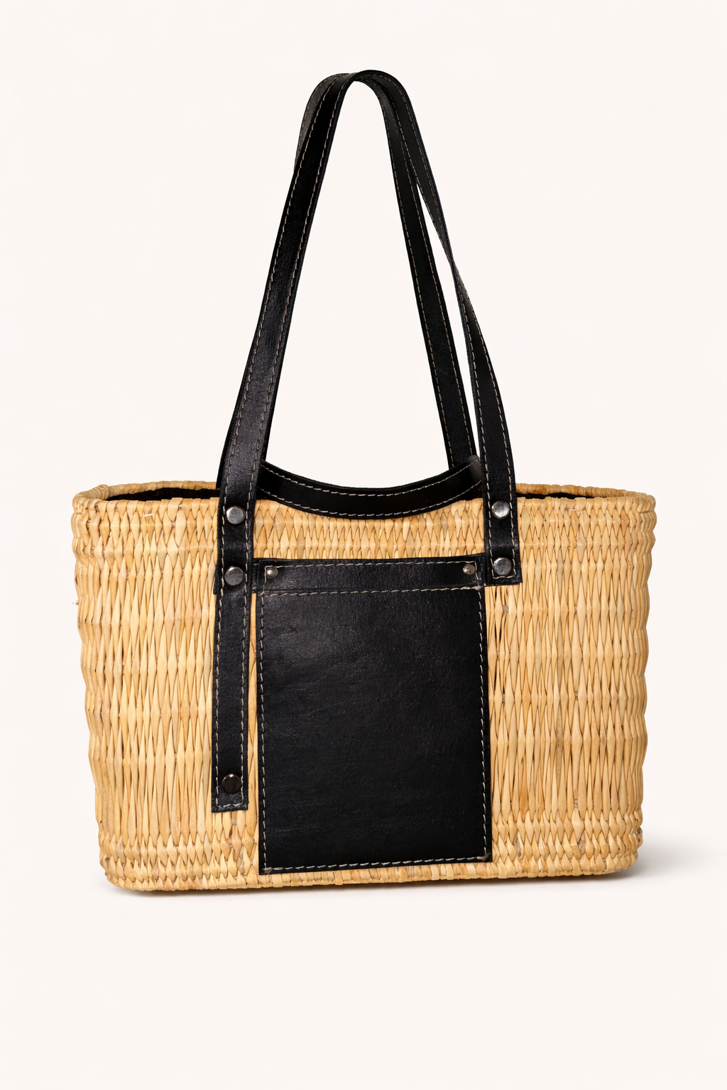 Doum Salma Tote – Black Leather